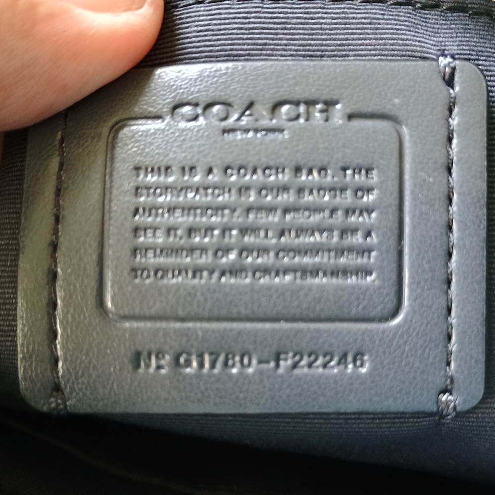Coach Plaid Leather Mini City Tote - Picture 2 of 5